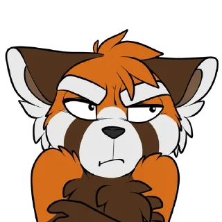 Sticker 😒 MuzzRedPanda