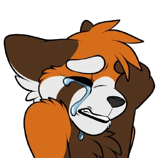 Sticker 😢 MuzzRedPanda