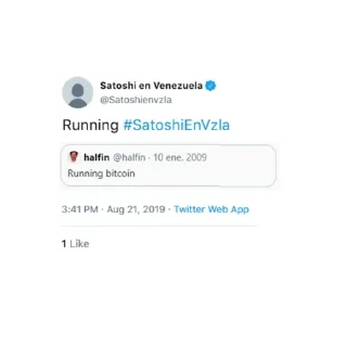 Sticker 🙃 Satoshi en Venezuela