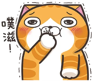 Sticker 😂 白爛貓22☆有字版☆ @moe_sticker_bot