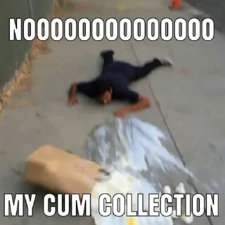 Sticker 😭 Cum Zone