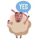 Sticker 🐑 🐑  Ты ОВЦА @stickerus