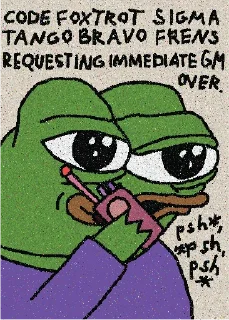 Sticker 🐸 GM, FRENS