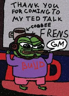 Sticker 🐸 GM, FRENS