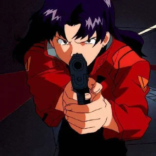 Sticker 👮‍♀️ Misato Katsuragi