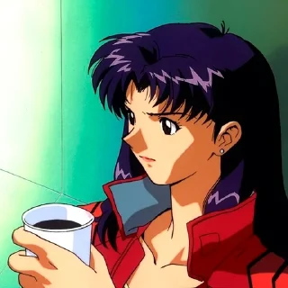 Sticker 😒 Misato Katsuragi