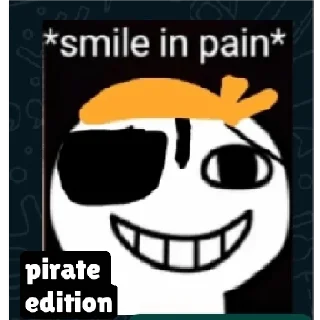 Sticker 🌟 Smile in Pain by @rajashish147 :: @fStikBot