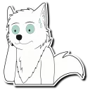 Video sticker 😓 Natura the White Wolf