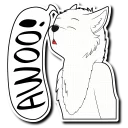 Sticker 🐺 Natura the White Wolf