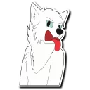 Sticker 😫 Natura the White Wolf