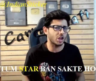 Video sticker ⭐️ CarryMinati TikTok Vs YouTube @IndianSticker