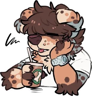 Sticker ☕️ Dylan W/Dogs