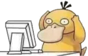 Sticker 💻 Dio Psyduck