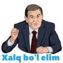 Sticker 🙏 Shavkat Mirziyoyev
@RizanovaBot