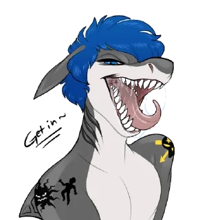 Sticker 😛 Supercellshark by @woufoo