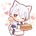 Sticker 🎂 White Kitten (4)