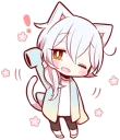 Sticker 👋 White Kitten (4)