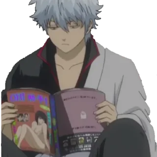 Sticker 📚 gintama;_;