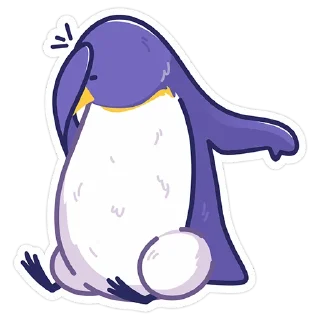 Sticker 👎 Harsika: the Penguin