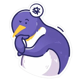 Sticker 🤔 Harsika: the Penguin