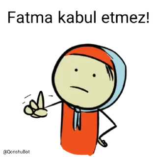 Sticker 😵 Fatma @Qonshubot