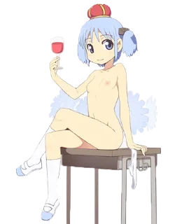 Sticker 🍷 Loli nsfw