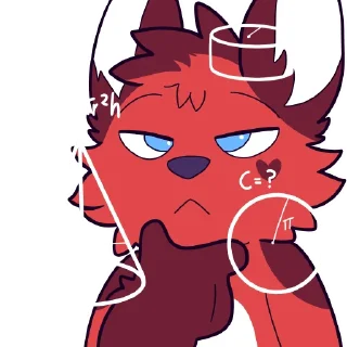 Sticker 🤔 SparkTheFox - @SparkTheFoxxo