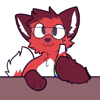 Sticker 👨‍🔬 SparkTheFox - @SparkTheFoxxo