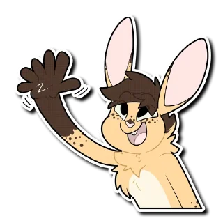 Sticker ✋ A Bunny Named Sunny