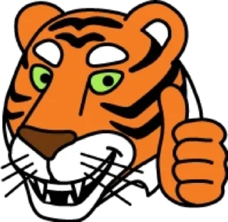 Sticker 👍 Tiger