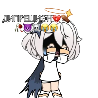 Sticker 😭 Гачимучи с заводской консервой🥫✨🤍 :: @fStikBot