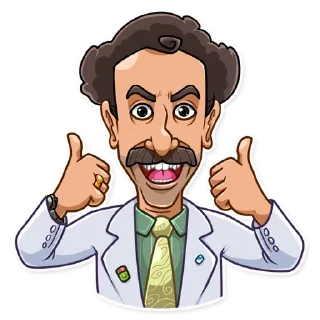 Sticker 👍 Borat Sagdiyev