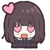 Sticker 😍 Menhera-chan. Emoji :: @line_emoji