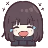 Sticker 😂 Menhera-chan. Emoji :: @line_emoji