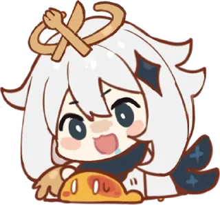 Sticker 🤤 Paimon's Paintings Set :: @line_stickers