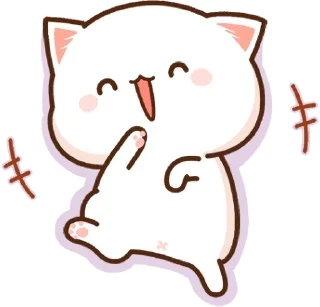 Sticker 😂 Mochi Mochi Peach Cat :: @line_stickers