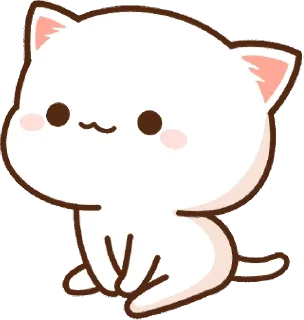 Sticker ☺️ Mochi Mochi Peach Cat :: @line_stickers