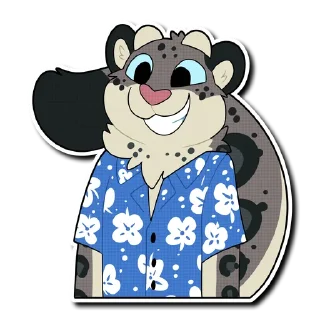 Sticker 👕 Snow Leopard (round 3!)