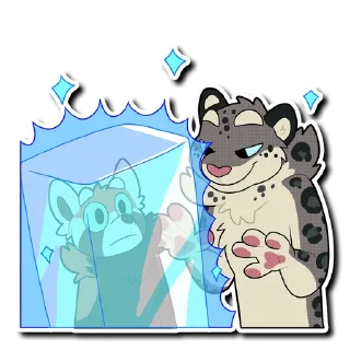 Sticker ❄️ Snow Leopard (round 3!)