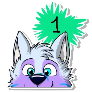 Sticker 1️⃣ Keenora Fluffball