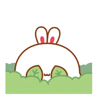 Video sticker 💬 Plush Bunny Couple By @KakaoEmoticon