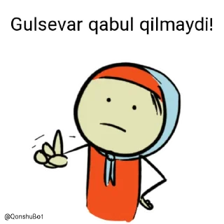 Sticker 😵 Gulsevar @Qonshubot