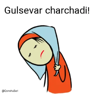 Sticker 😣 Gulsevar @Qonshubot