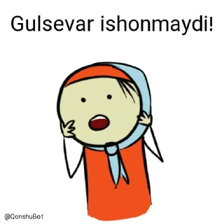 Sticker 😱 Gulsevar @Qonshubot
