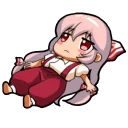 Sticker 😐 Fujiwara no Mokou smug faces