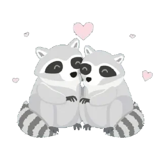 Sticker 💞 Habēmus Raccoon