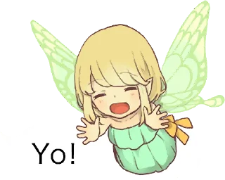 Sticker 🖐️ Fairy balloon Sticker ENG :: @line_stickers