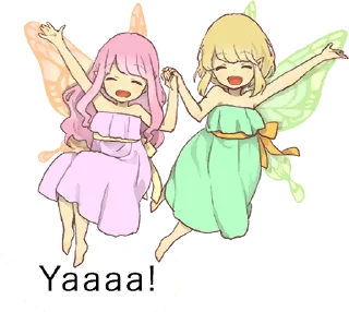 Sticker 😘 Fairy balloon Sticker ENG :: @line_stickers