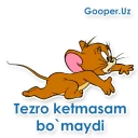 Sticker 😮 Tom va Jerry (O`zbek tilidagi Stickerlar)