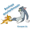 Sticker 😕 Tom va Jerry (O`zbek tilidagi Stickerlar)